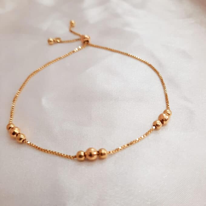 pulsera de oro delgada para mujer